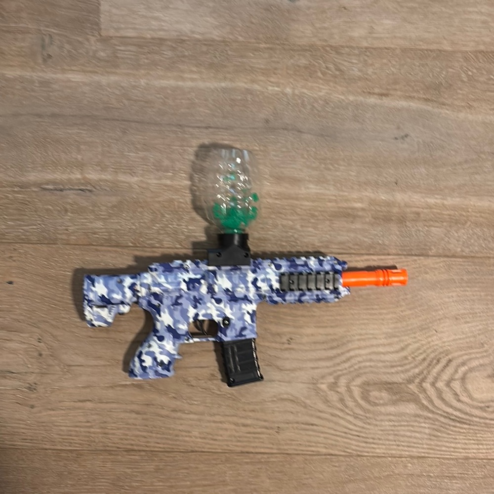 Camouflage Toy Gun with Orange Tip